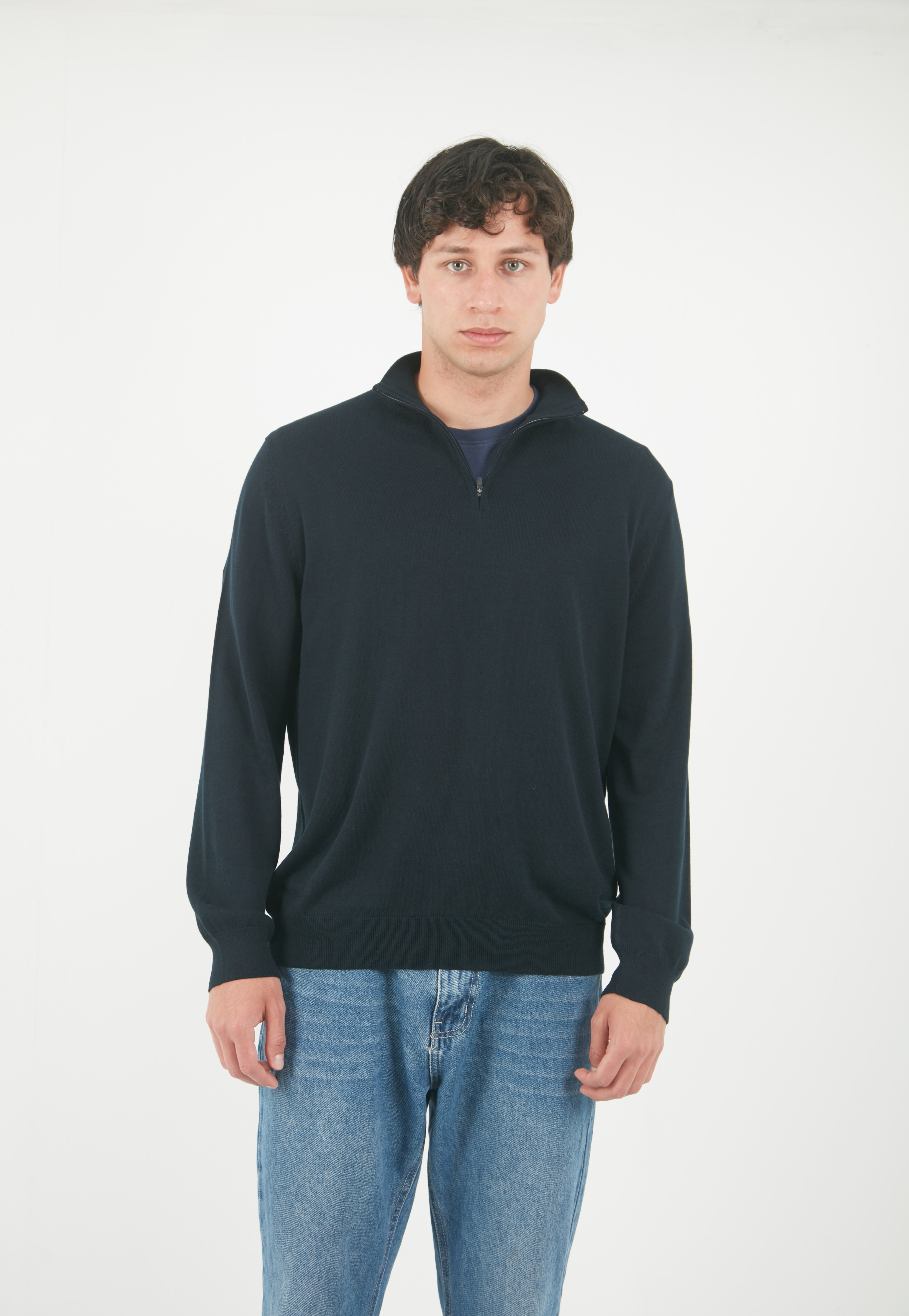 1/4 Zip Azul Midnight