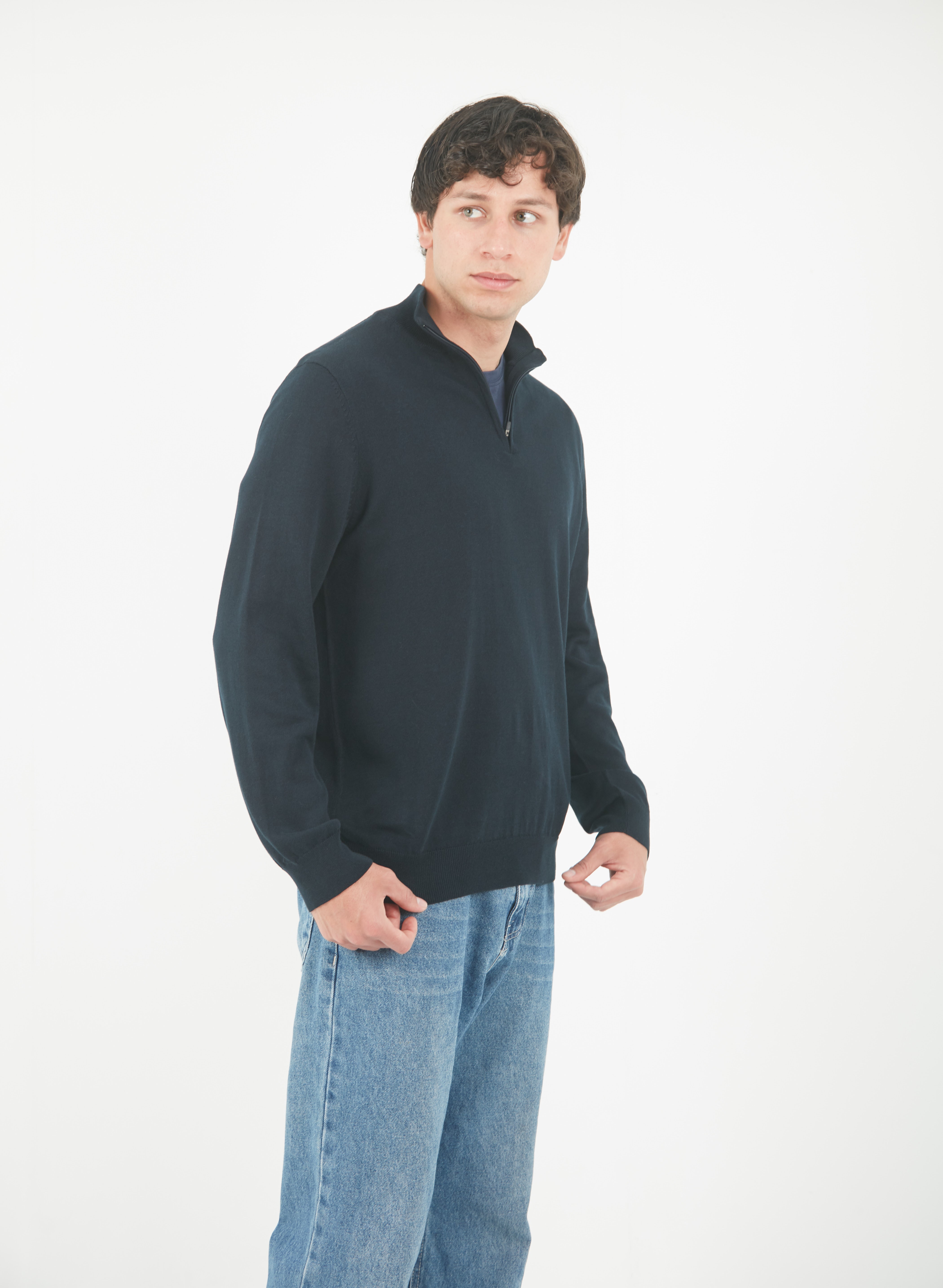 1/4 Zip Azul Midnight