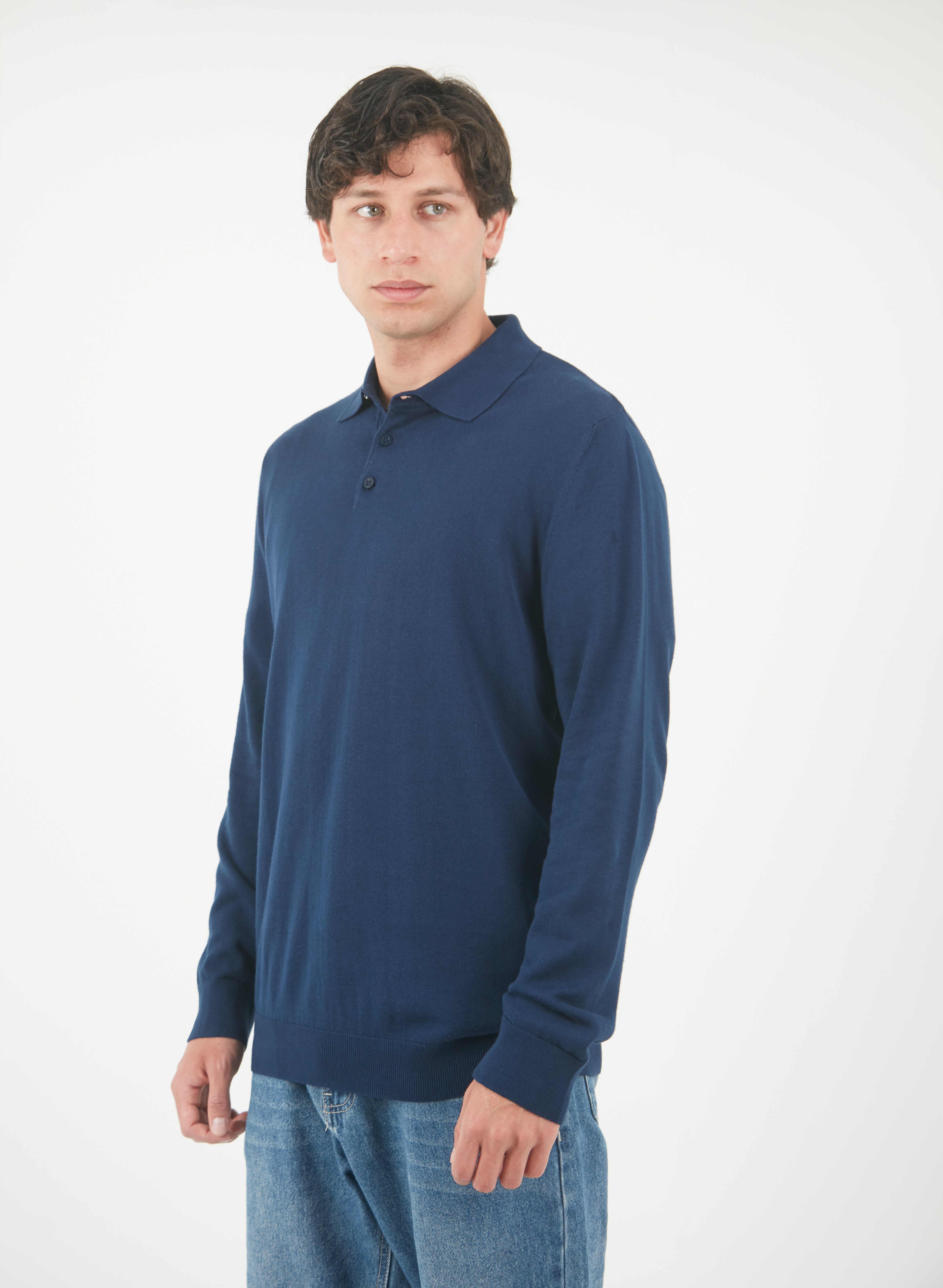 Chompa Camisera Azul