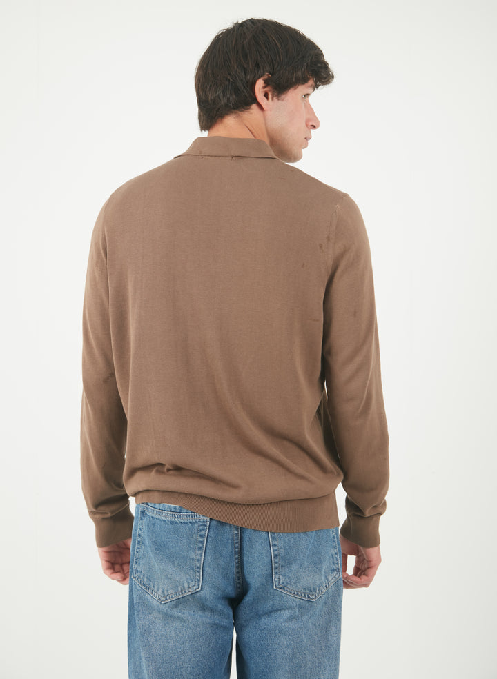Chompa Camisera Marron