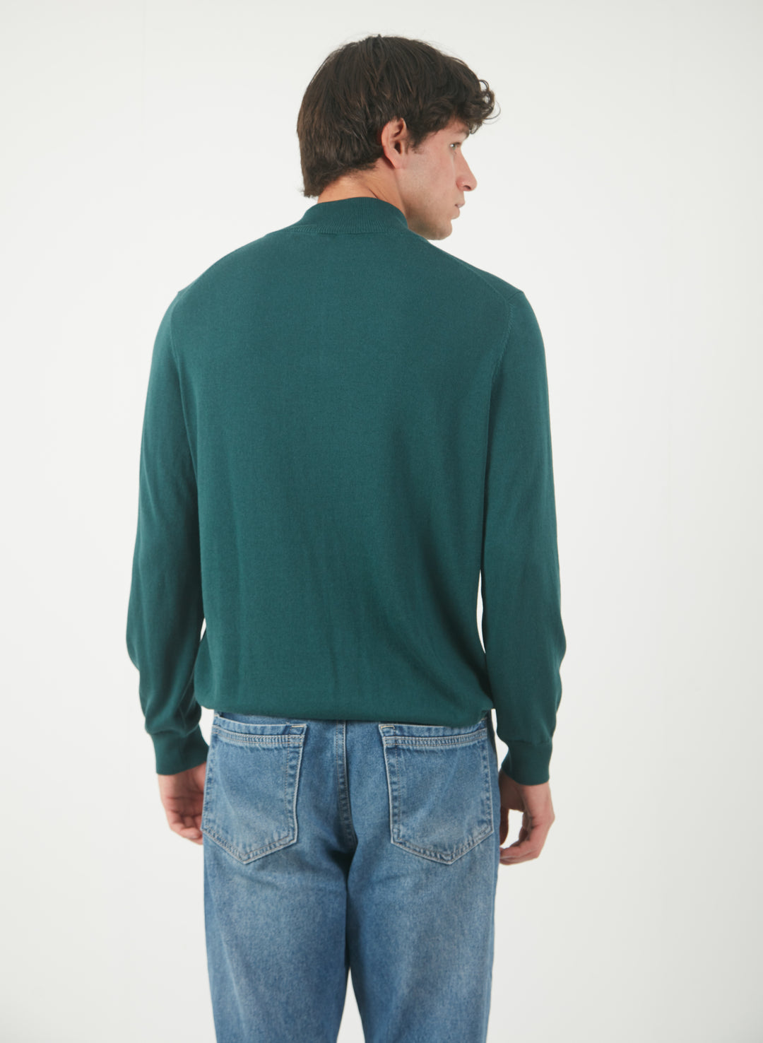 1/4 Zip Verde Pino