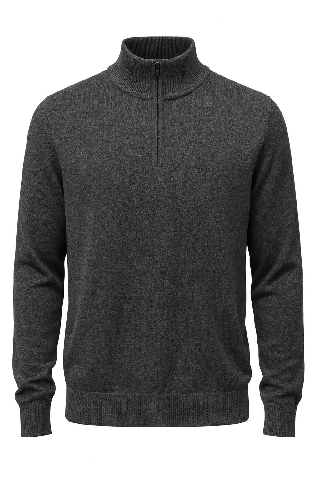 1/4 Zip Gris Asphalt